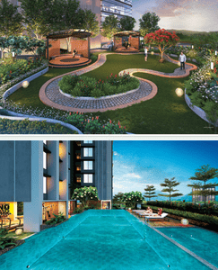 Image of 1010 Sq.ft 2 BHK Apartment / Flat for sale in Balaji Aqua, Kalyan West, Kalyan for Rs. 11000000