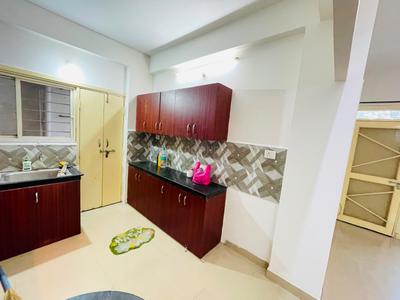 Kitchen Image of 1450 Sq.ft 3 BHK Apartment / Flat for rent in Virasha Heights, Bawadiya Kalan Bhopal for Rs. 25000