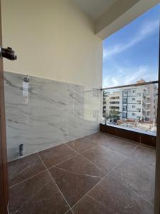 Balcony Image of 710 Sq.ft 1 BHK Builder Floor for rent in Murugeshpalya Bengaluru for Rs. 29000