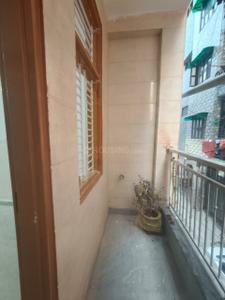 Balcony Image of 450 Sq.ft 1 BHK Builder Floor for rent in Guru Ji Welfare Homes, Dwarka Mor New Delhi for Rs. 12000