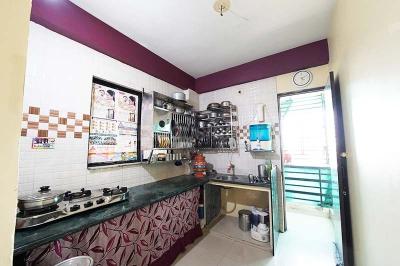 Kitchen Image of 344 Sq.ft 1 BHK Apartment / Flat for sale in Pethapur Gandhinagar for Rs. 2100000
