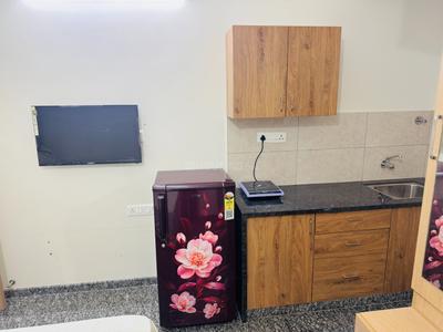 Kitchen Image of 500 Sq.ft 1 RK Apartment / Flat for rent in HSR Layout Bengaluru for Rs. 25000