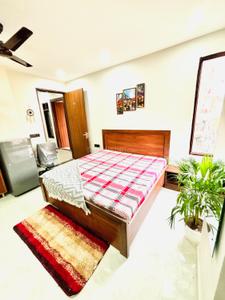 Bedroom Image of 593 Sq.ft 1 RK Independent House for rent in Sector 52 Gurgaon for Rs. 21000