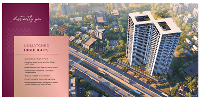 Image of 1040 Sq.ft 2 BHK Apartment / Flat for sale in Shree Signature Park E F I And J Buildings, Thergaon, Pune for Rs. 8000000