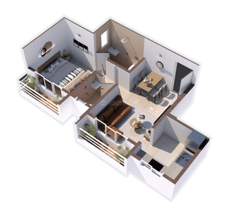Image of 575 Sq.ft 1 BHK Apartment / Flat for sale in Nalasopara West, Nala Sopara for Rs. 2871000