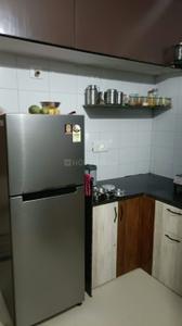 Kitchen Image of 800 Sq.ft 1 BHK Apartment / Flat for rent in Makarba Ahmedabad for Rs. 21000