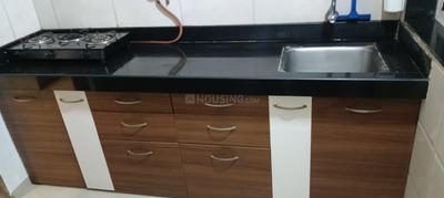 Kitchen Image of 662 Sq.ft 1 BHK Apartment / Flat for sale in Sahil Pride Residency Daffodil, Kasarvadavali Thane for Rs. 6750000