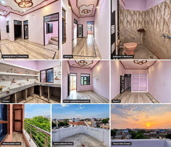 Brochure Image of 810 Sq.ft 2 BHK Builder Floor for rent in Shastripuram Agra for Rs. 5200