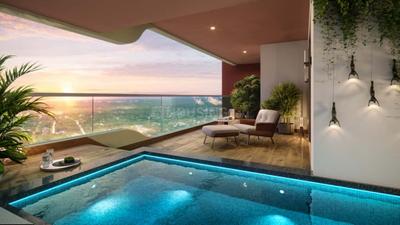 Balcony Image of 1337 Sq.ft 2 BHK Apartment / Flat for sale in Bramhacorp Sun Valley Phase 1, Bavdhan Pune for Rs. 10600000