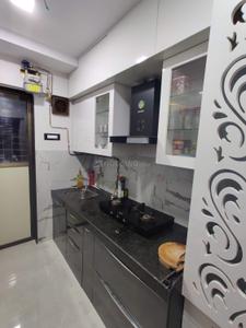 Kitchen Image of 626 Sq.ft 2 BHK Apartment / Flat for rent in Bhoomi Acres, Hiranandani Estate Thane for Rs. 45000