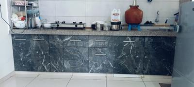 Kitchen Image of 668 Sq.ft 2 BHK Apartment / Flat for rent in Orchid Blues, Shela Ahmedabad for Rs. 24000