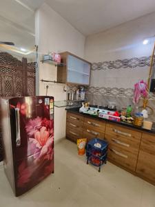 Kitchen Image of 1250 Sq.ft 2 BHK Apartment / Flat for rent in Riddhi Parivar Homes, Gota Ahmedabad for Rs. 20000
