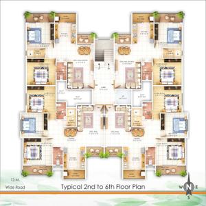 Image of 1150 Sq.ft 2 BHK Apartment / Flat for sale in Besa, Nagpur for Rs. 4300000