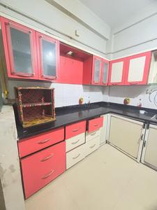 Kitchen Image of 750 Sq.ft 1 BHK Independent House for rent in Mahalakshmi Nagar Indore for Rs. 14000