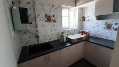 Kitchen Image of 650 Sq.ft 1 BHK Builder Floor for rent in Mahadevapura Bengaluru for Rs. 27399