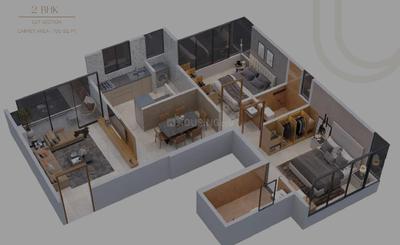 Image of 978 Sq.ft 2 BHK Apartment / Flat for sale in Kothrud, Pune for Rs. 14200000