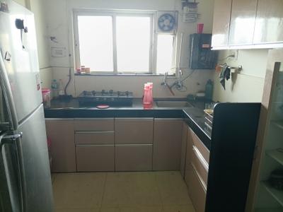 Kitchen Image of 850 Sq.ft 2 BHK Apartment / Flat for rent in Kumar Primavera B6, Wadgaon Sheri Pune for Rs. 40000