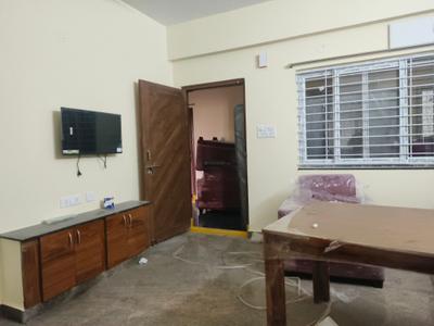 Living Room Image of 792 Sq.ft 1 BHK Apartment / Flat for rent in Kondapur Hyderabad for Rs. 27000