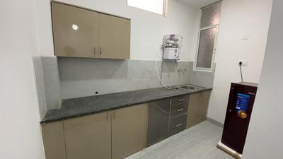 Kitchen Image of 600 Sq.ft 1 BHK Apartment / Flat for rent in Mahalakshmi Nagar Indore for Rs. 20000