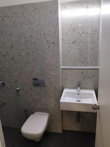 Common Bathroom One Image of 1440 Sq.ft 3 BHK Apartment / Flat for sale in Vishwanath Sarathya West, Shela Ahmedabad for Rs. 7500000