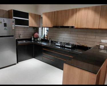 Kitchen Image of 1369 Sq.ft 3 BHK Apartment / Flat for rent in Adani The Meadows, Shantigram Ahmedabad for Rs. 55000