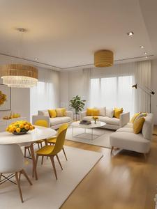 Hall Image of 1850 Sq.ft 3 BHK Apartment / Flat for sale in Seventh Paradise, Gota Ahmedabad for Rs. 7500000