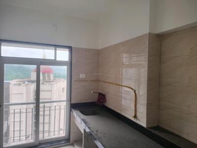 Kitchen Image of 700 Sq.ft 1 BHK Apartment / Flat for rent in Raunak Bliss, Kasarvadavali Thane for Rs. 16000