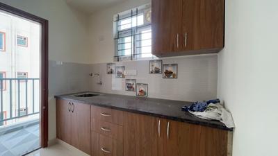 Kitchen Image of 550 Sq.ft 1 BHK Apartment / Flat for rent in Whitefield Bengaluru for Rs. 22000