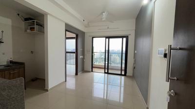 Living Room Image of 786 Sq.ft 1 BHK Apartment / Flat for rent in Duville Riverdale Suites, Kharadi Pune for Rs. 28000