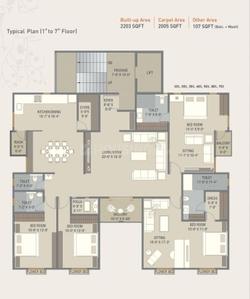 Image of 3500 Sq.ft 4 BHK Apartment / Flat for sale in Sunpharma Road, Vadodara for Rs. 11300000