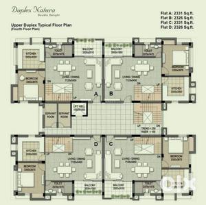 Image of 2331 Sq.ft 4 BHK Duplex for sale in Indiabulls Greentech City Duplex Natura, Vedic Village, Kolkata for Rs. 9000000