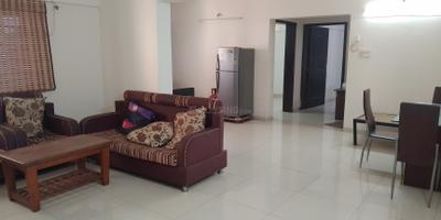 Living Room Image of 1000 Sq.ft 2 BHK Apartment / Flat for rent in Anandtara La Gloriosa, Wadgaon Sheri Pune for Rs. 45000