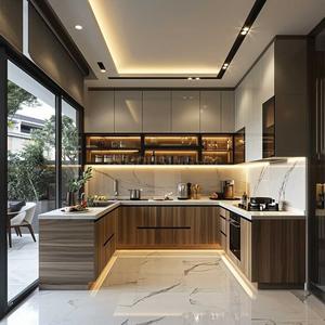 Kitchen Image of 1013 Sq.ft 3 BHK Apartment / Flat for sale in GBD Ram Setu Bhavan, Dadar East Mumbai for Rs. 42500000