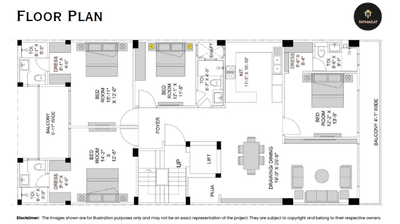 Image of 2430 Sq.ft 4 BHK Apartment / Flat for sale in DLF Independent Floors At DLF Gardencity Sector 91 92 , Sector 92, Gurgaon for Rs. 32500000