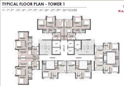 Image of 1050 Sq.ft 2 BHK Apartment / Flat for sale in Kanakia Valley, Panvel, Navi Mumbai for Rs. 7999999