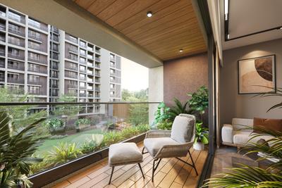 Balcony Image of 1760 Sq.ft 3 BHK Apartment / Flat for sale in Marvella, Shela Ahmedabad for Rs. 7500000