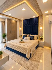 Bedroom Image of 1100 Sq.ft 2 BHK Apartment / Flat for sale in Jagatpura Jaipur for Rs. 9700000