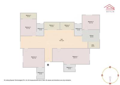 Image of 2610 Sq.ft 4 BHK Apartment / Flat for sale in BSCPL Bollineni Astra by BSCPL Infrastructure Ltd, Kogilu, Bengaluru for Rs. 29000000
