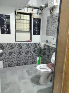 Bathroom Image of 1200 Sq.ft 3 BHK Apartment / Flat for rent in Prajapati Park, Kopar Khairane Navi Mumbai for Rs. 75000