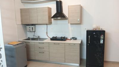 Kitchen Image of 500 Sq.ft 1 RK Studio for sale in Bhartiya Nikoo Homes Phase 2, Thanisandra Bengaluru for Rs. 7200000
