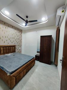 Bedroom Image of 600 Sq.ft 1 BHK Builder Floor for rent in Mahalakshmi Nagar Indore for Rs. 19500