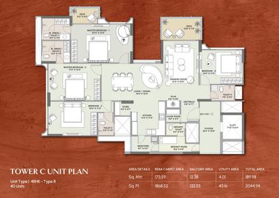Image of 3860 Sq.ft 4 BHK Apartment / Flat for sale in Adani Amaris, Gota, Ahmedabad for Rs. 28200000