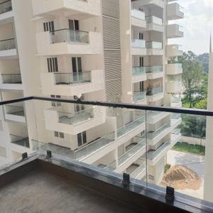 Balcony Image of 2250 Sq.ft 3 BHK Apartment / Flat for rent in Praneeth KKRs Pranav Jaitra, Hyder Nagar Hyderabad for Rs. 50000