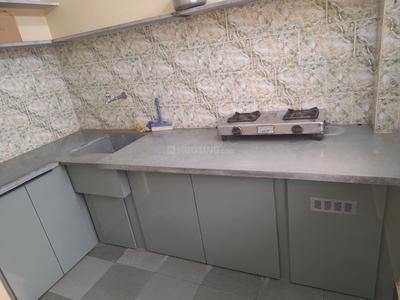 Kitchen Image of 800 Sq.ft 1 BHK Apartment / Flat for rent in DMS Vrindavan, Kasturba Nagar Ratlam for Rs. 10000