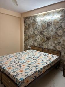 Bedroom Image of 1100 Sq.ft 1 BHK Builder Floor for rent in Malviya Nagar Jaipur for Rs. 23000