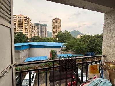 Balcony Image of 655 Sq.ft 1 BHK Apartment / Flat for rent in Vikram Gayatri Park, Kalwa Thane for Rs. 20000