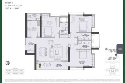 Image of 1200 Sq.ft 2 BHK Apartment / Flat for sale in Raheja Jade City, Juinagar, Navi Mumbai for Rs. 24500000