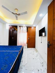 Bedroom Image of 470 Sq.ft 1 BHK Builder Floor for rent in Saket New Delhi for Rs. 15000
