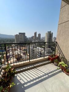 Balcony Image of 725 Sq.ft 2 BHK Apartment / Flat for rent in Kasarvadavali Thane for Rs. 40000