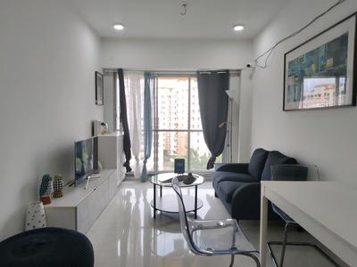 Living Room Image of 620 Sq.ft 1 BHK Apartment / Flat for rent in Shree Naman Premier, Andheri East Mumbai for Rs. 69000